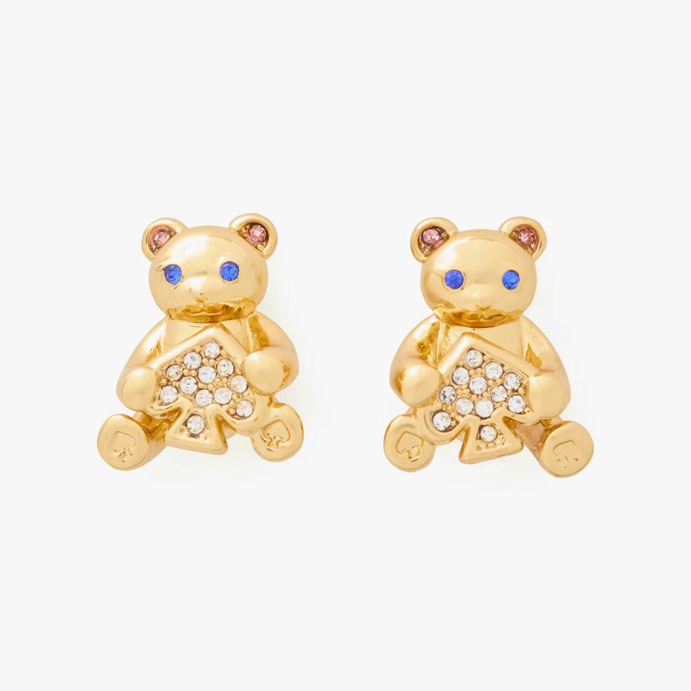 NEW- Kate Spade Teddy Bear Studs